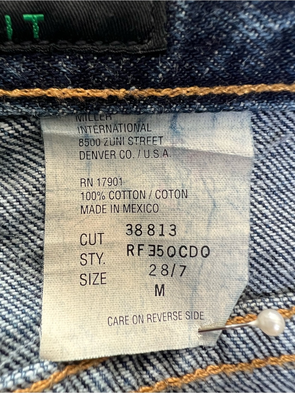 Rockies Vintage Relaxed Fit High Waist Jeans Women’s Size 28 M Dark Blue Denim - Picture 10 of 11